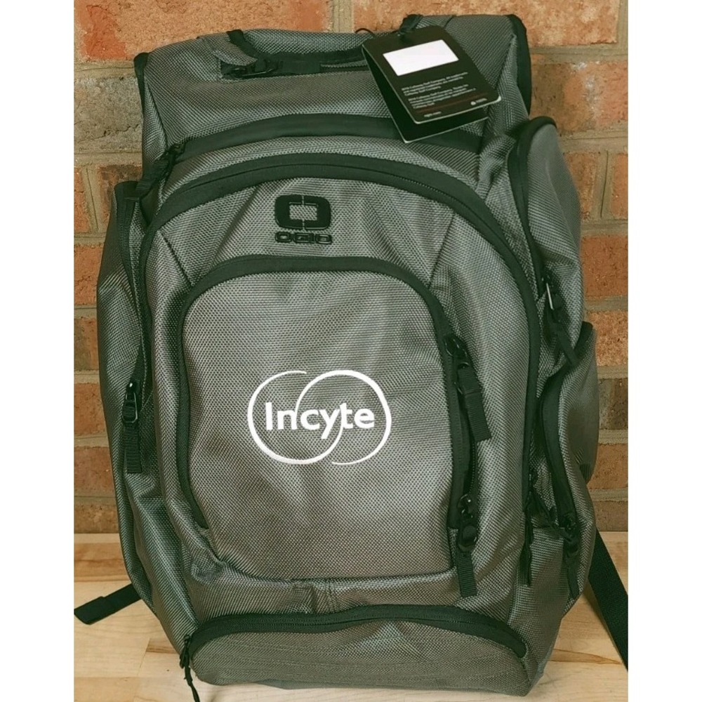 Ogio Metro Ballistic Nylon Backpack Laptop Green Bag Incyte Logo NWT